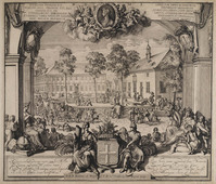KG 06531
<br/>
Het Seminarie en gymnasium te Hannover
<br/>
<em>Hooghe, Romeyn de (1645-1708)</em>